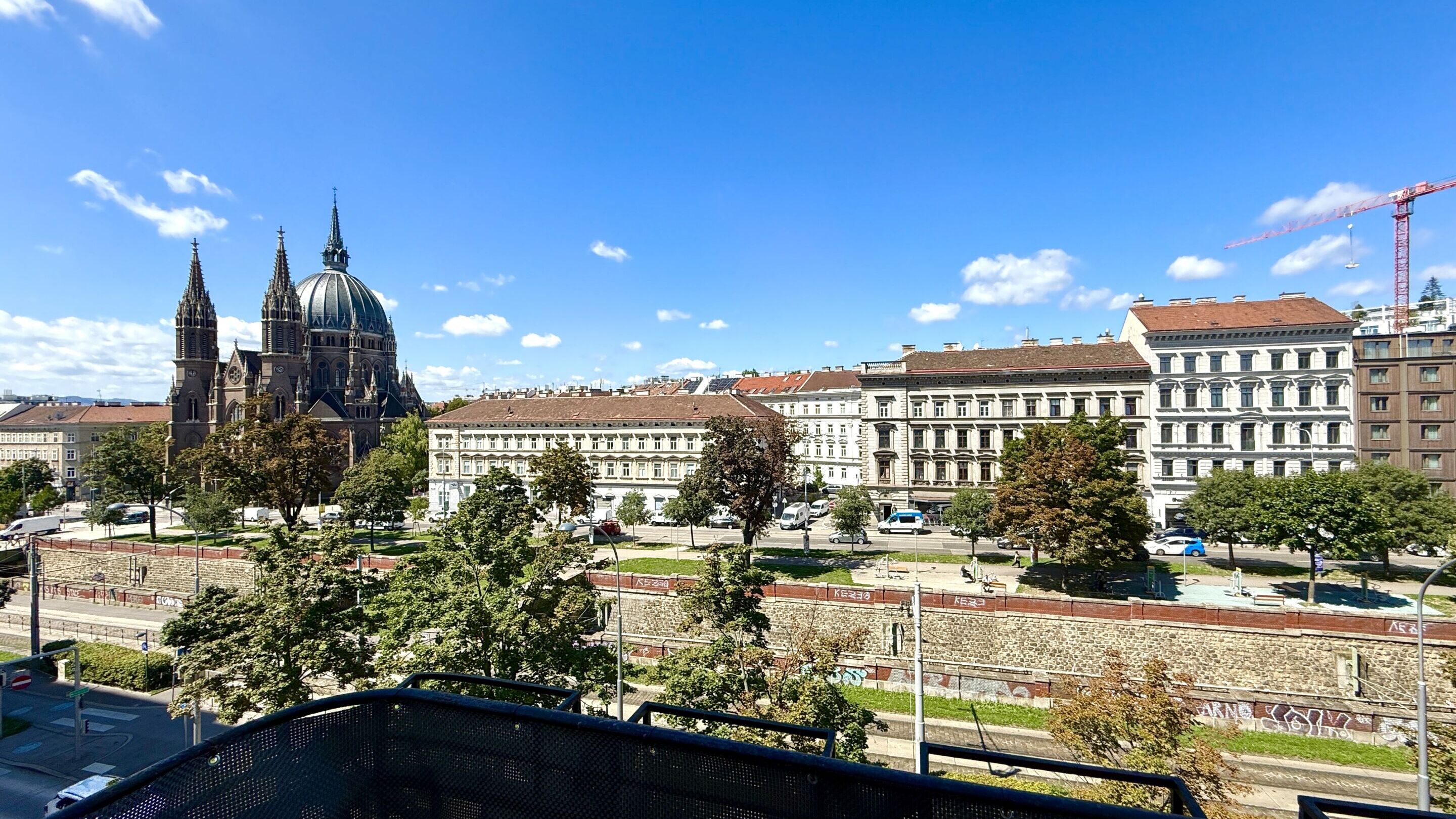 Ausblick Balkon