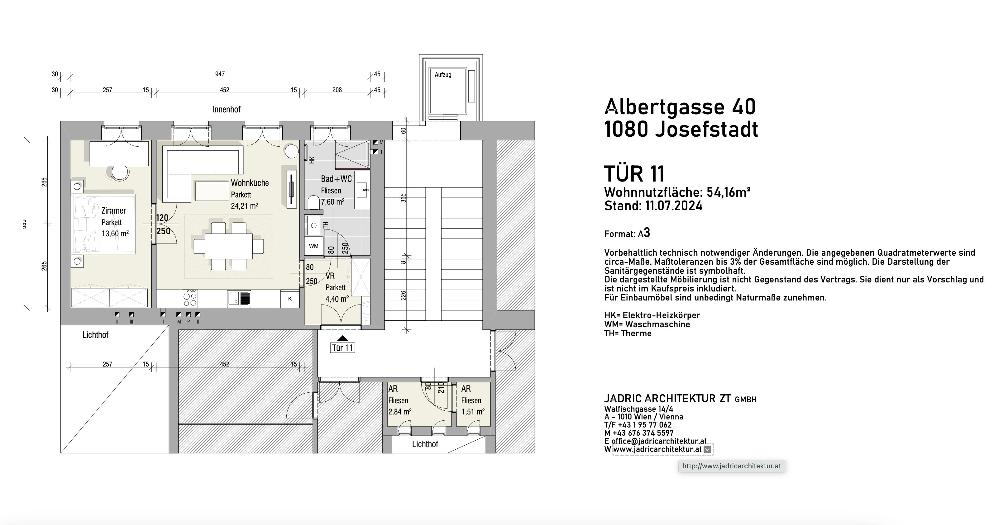 Plan Albertgasse 40 11