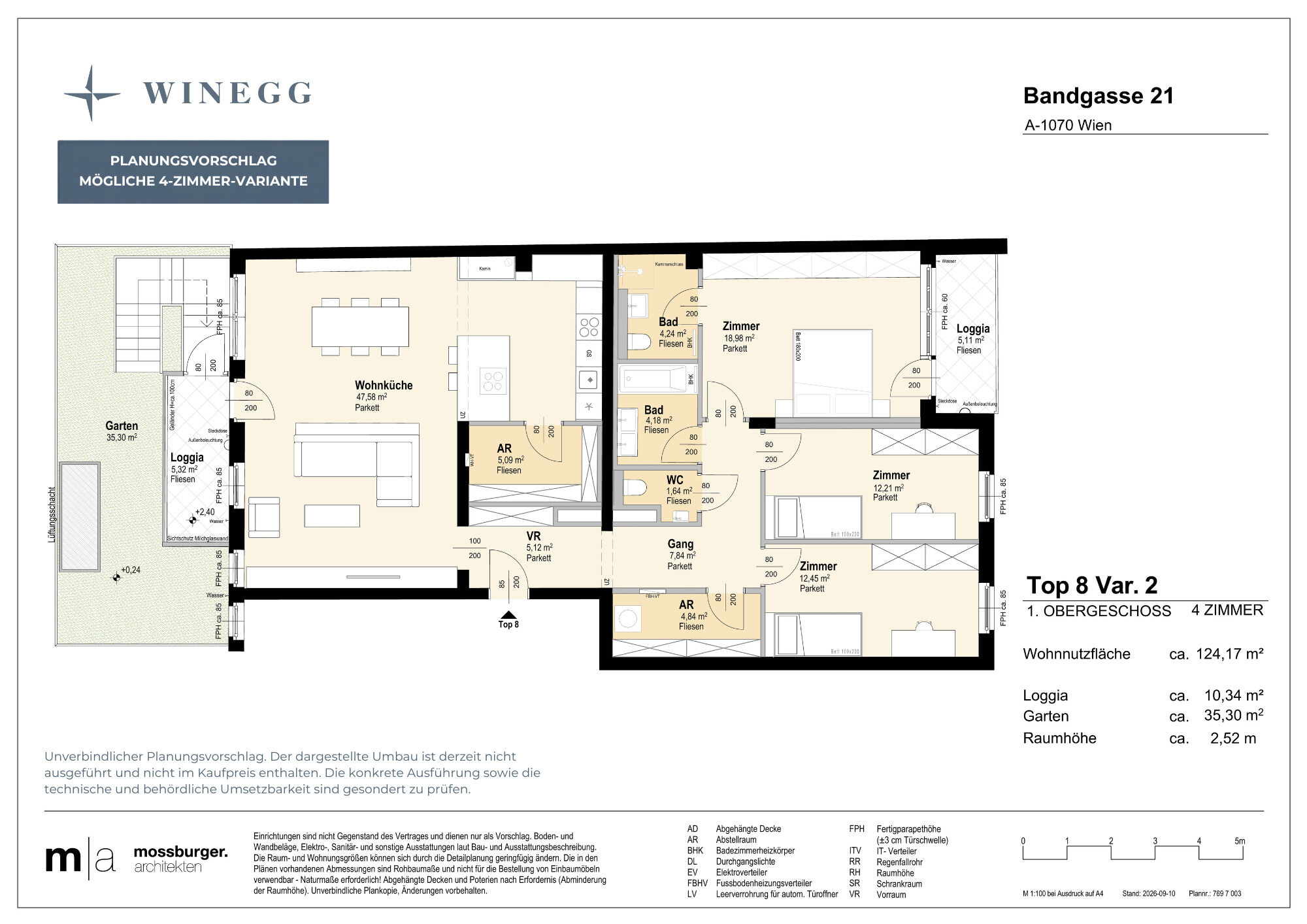 Planungsvariante 4 Zimmer