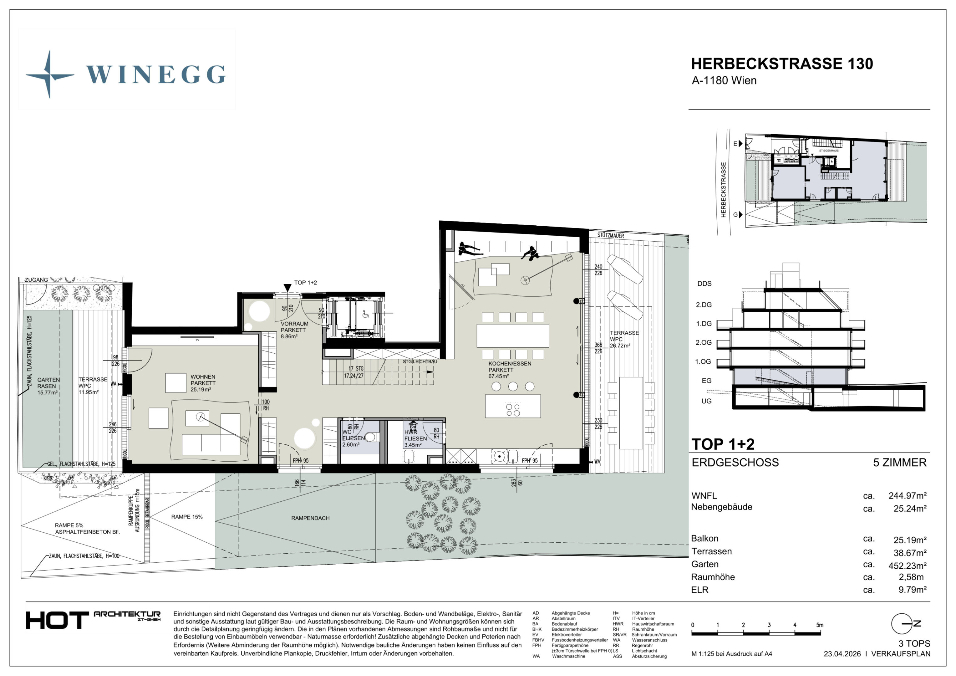 Verkaufsplan Herbeckstraße Top 1+2 0