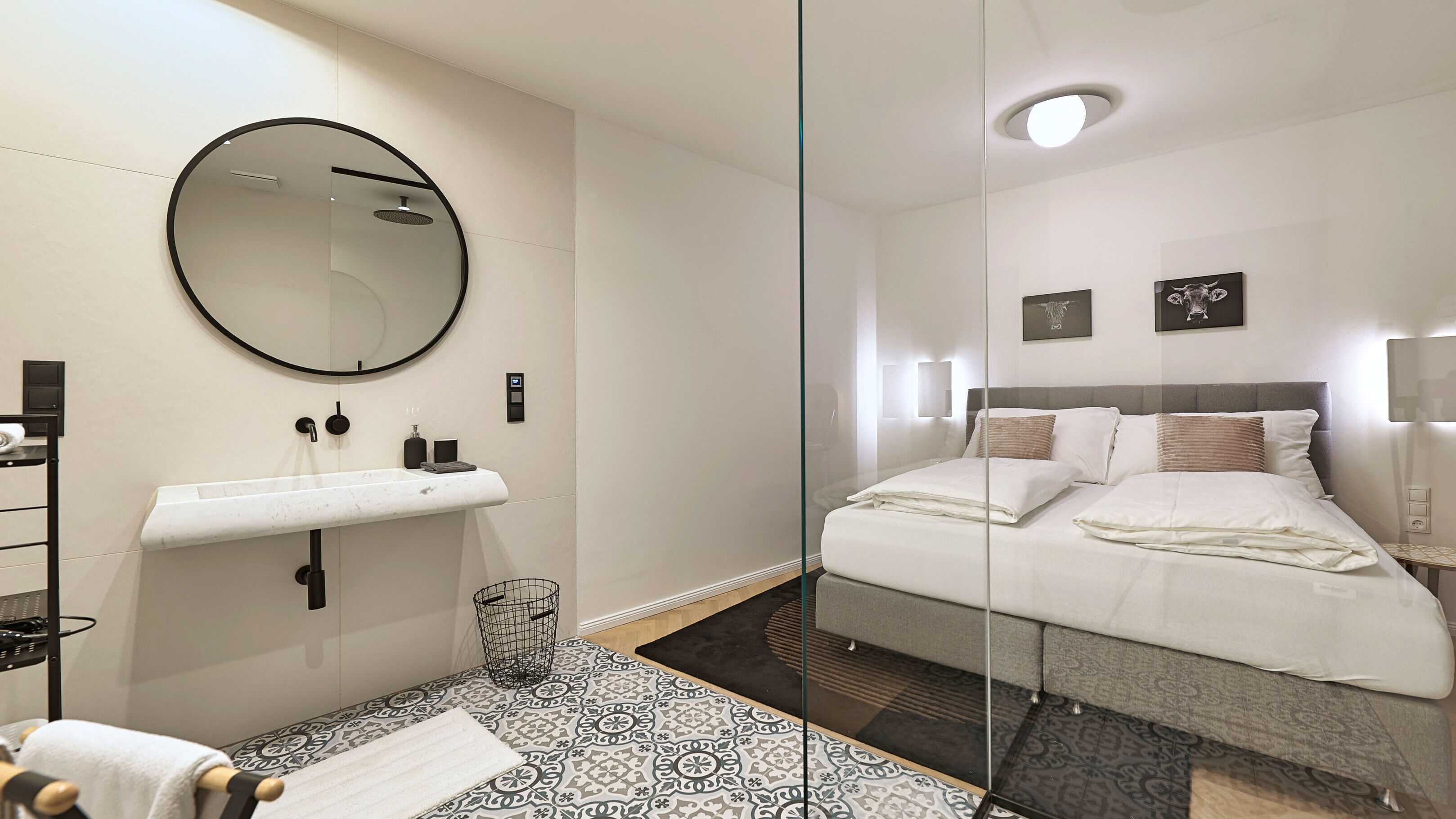 Schlafzimmer mit en Suite-Bad