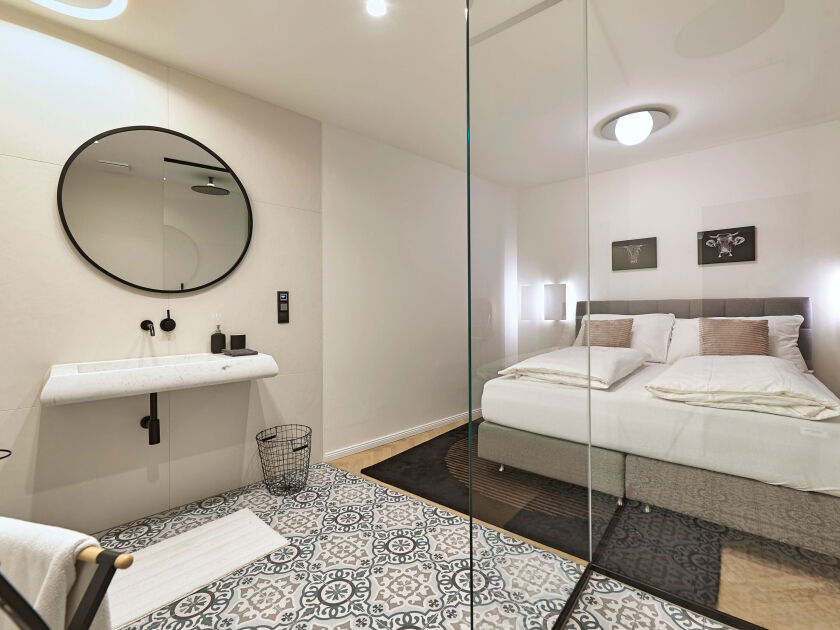 Schlafzimmer mit en Suite-Bad