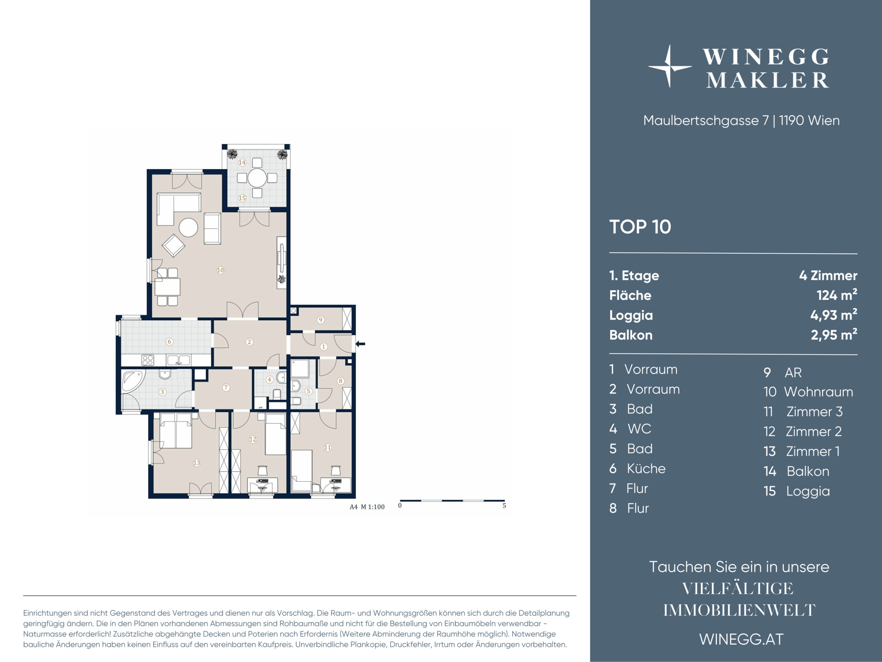 Wohnungsplan Top 10-1 0