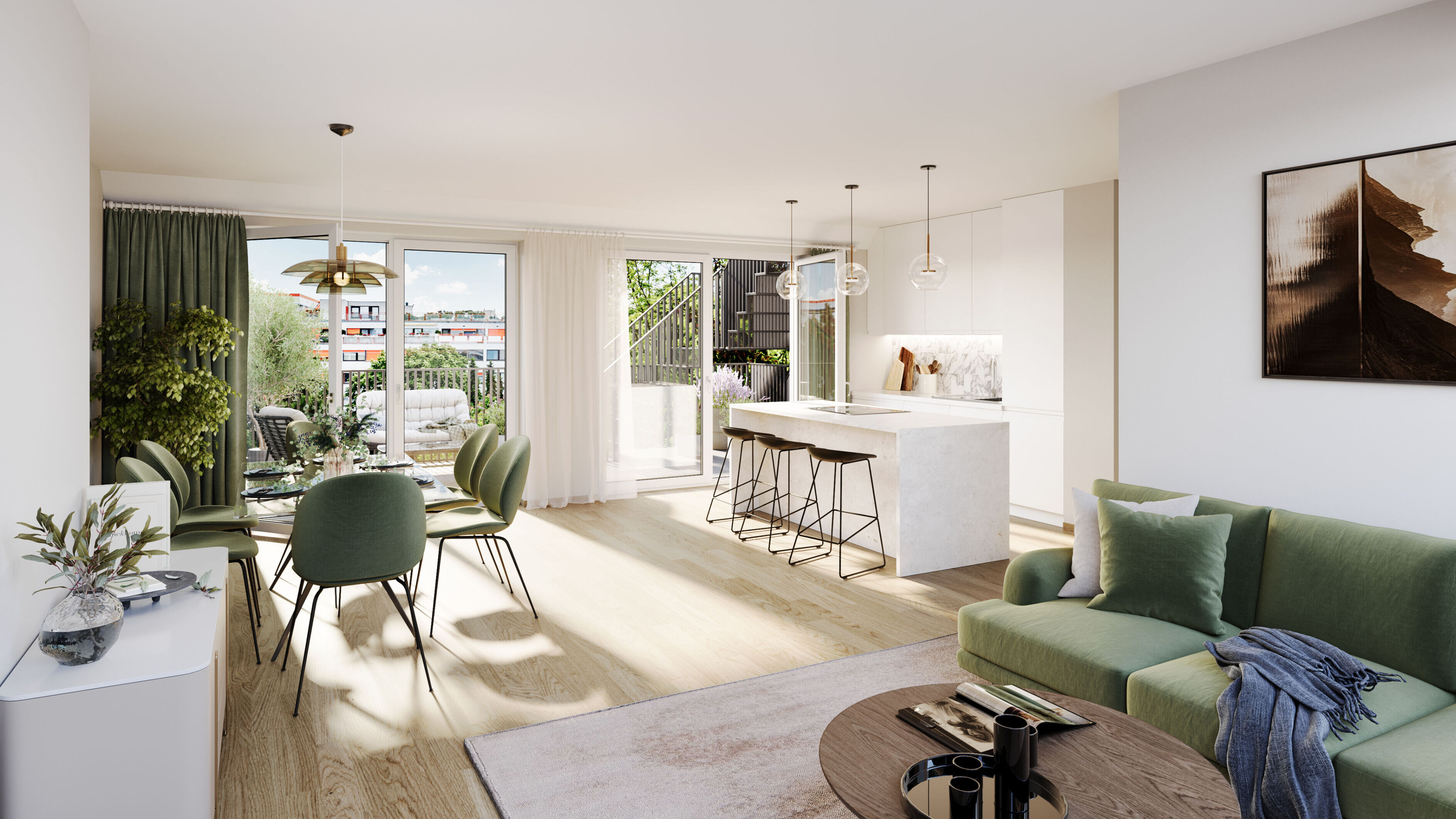 Roseggergasse TOP8 10 KitchenLivingroom 01
