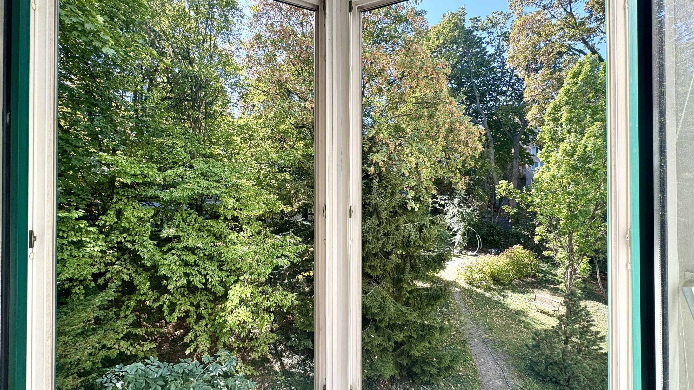 Ausblick ins Grüne