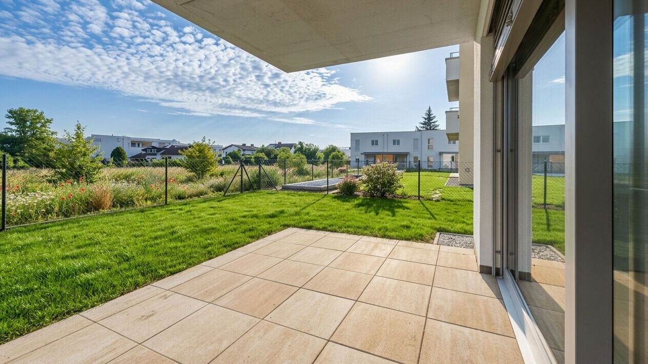 Terrasse und Garten
