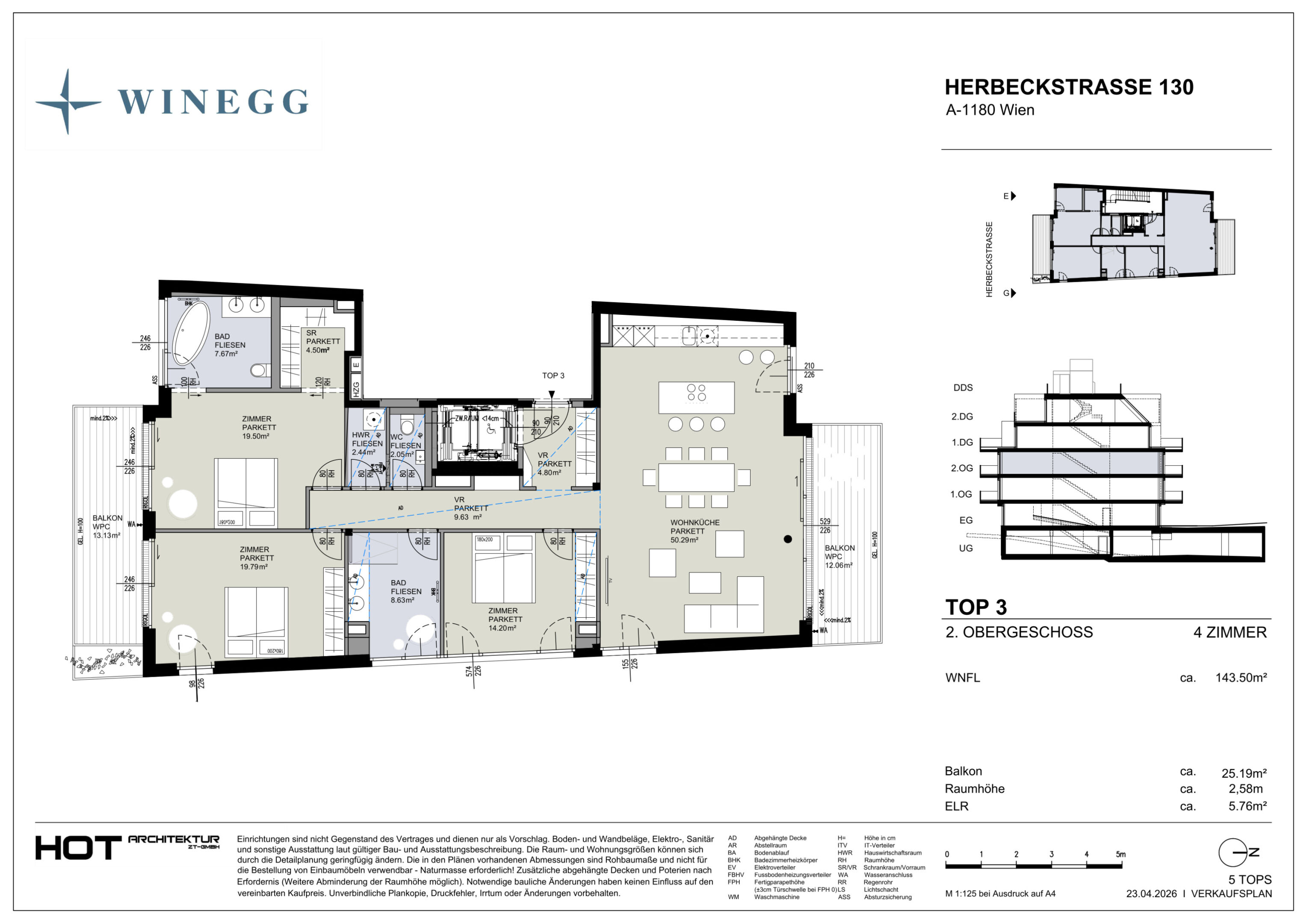 Verkaufsplan Herbeckstraße Top 3 (2) 0