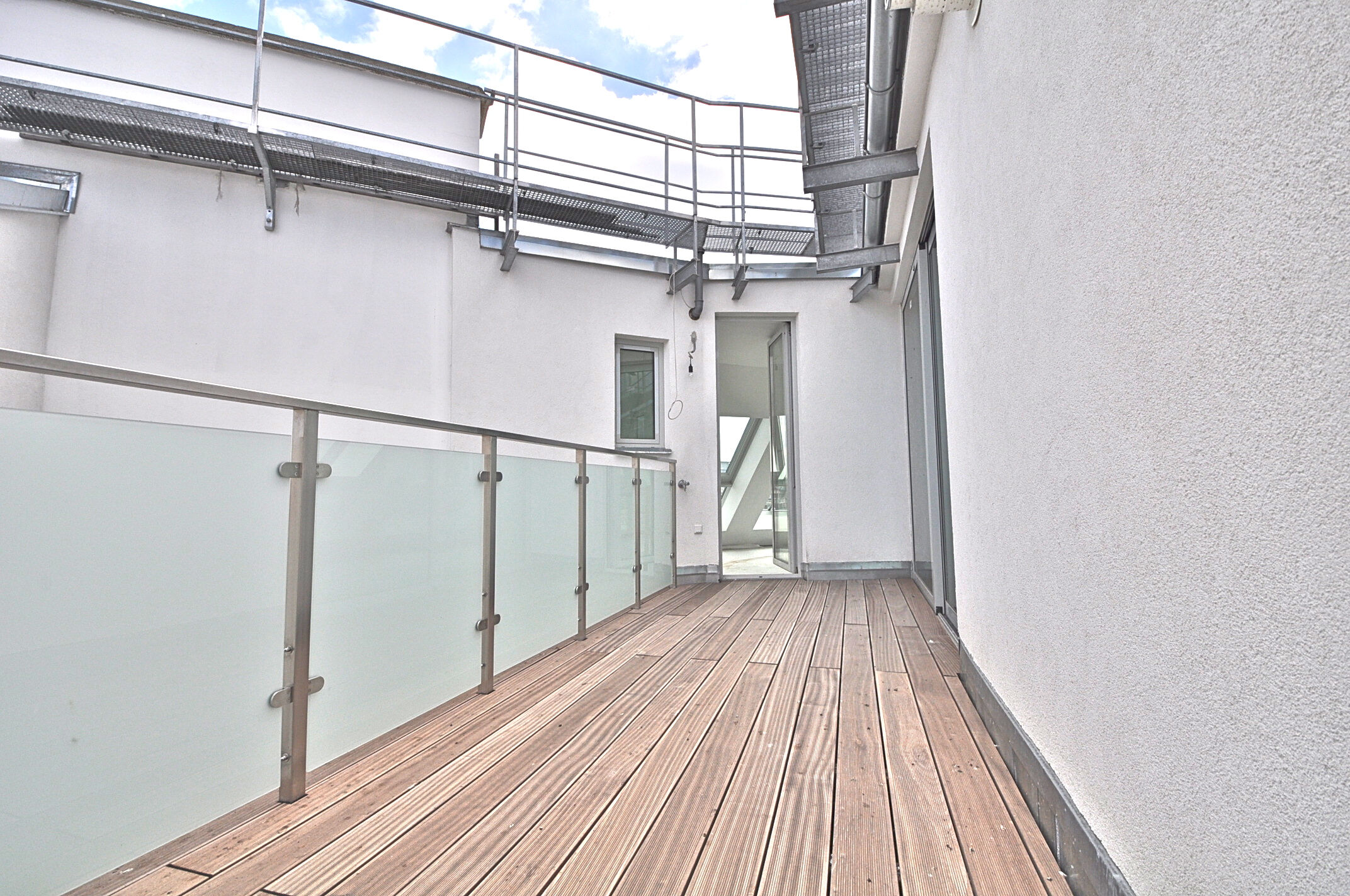uneinsehbare Dachterrasse
