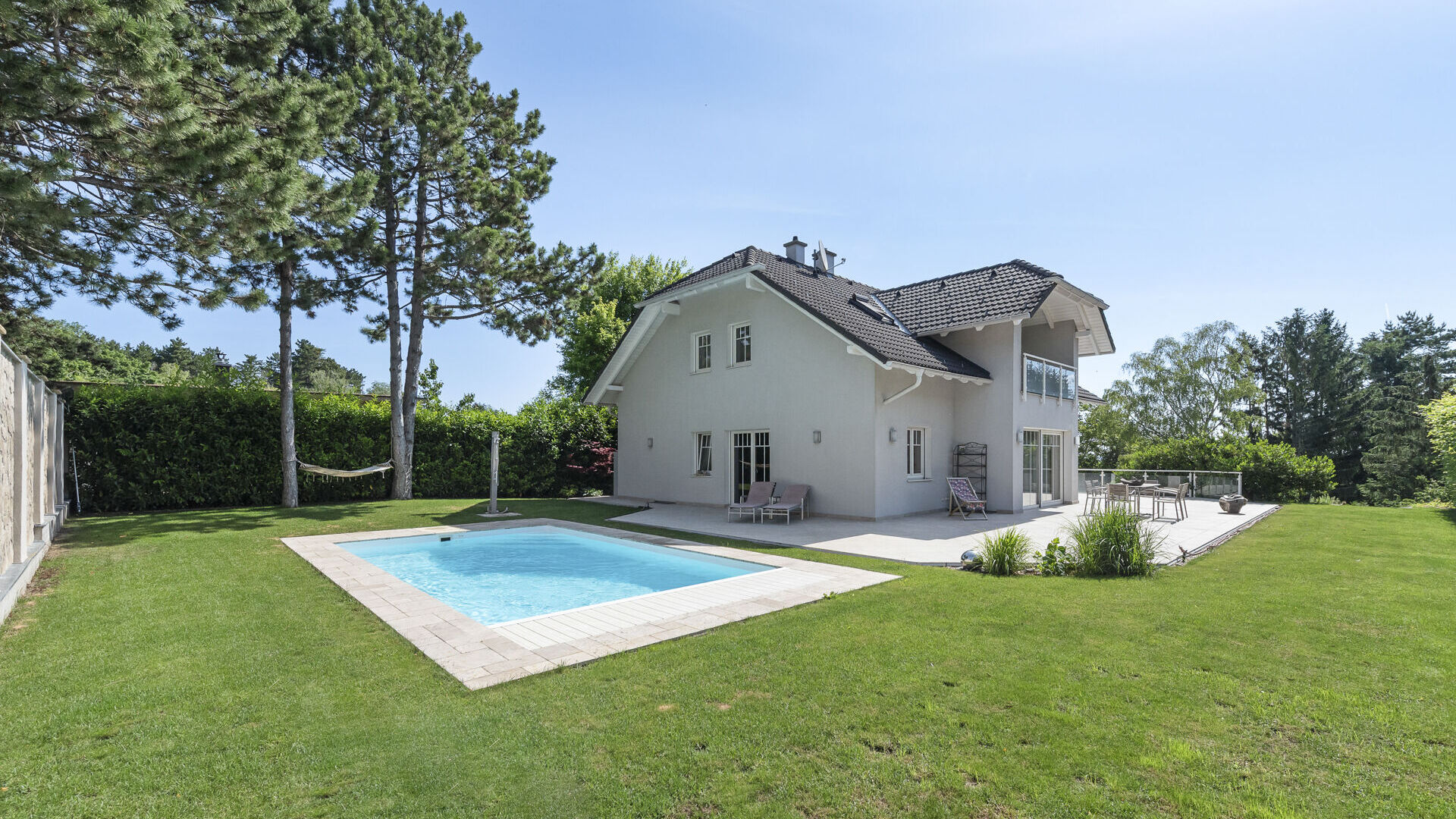 Gartenansicht Haus