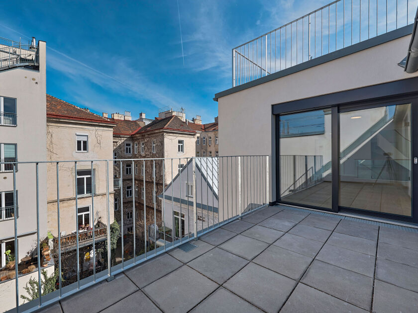 Terrasse auf Wohnebene