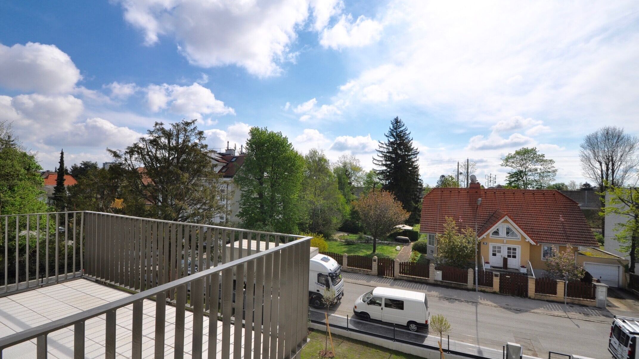 Blick aus dem Schlafzimmer