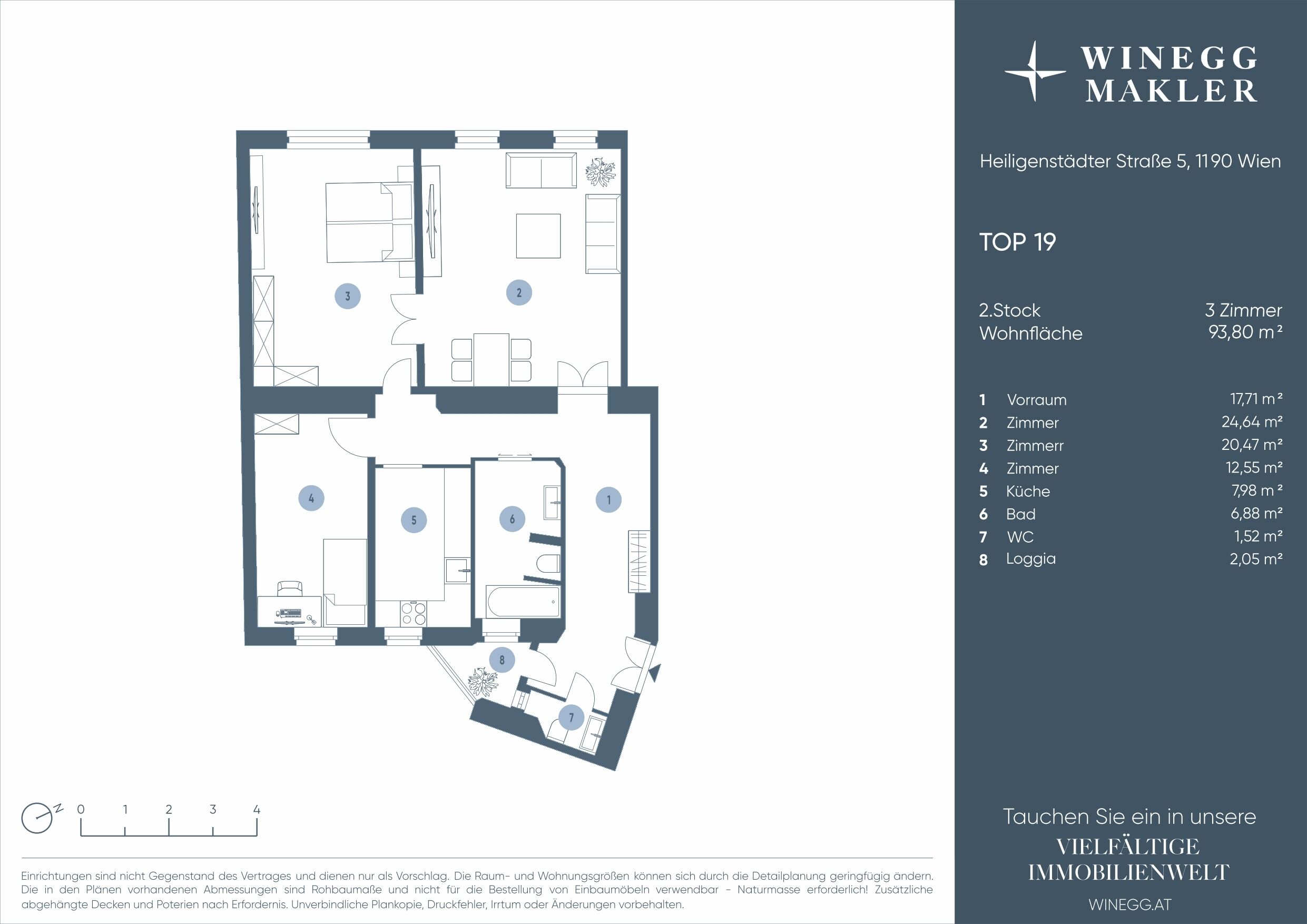 Plan Heiligenstädter Straße 5 Top 19