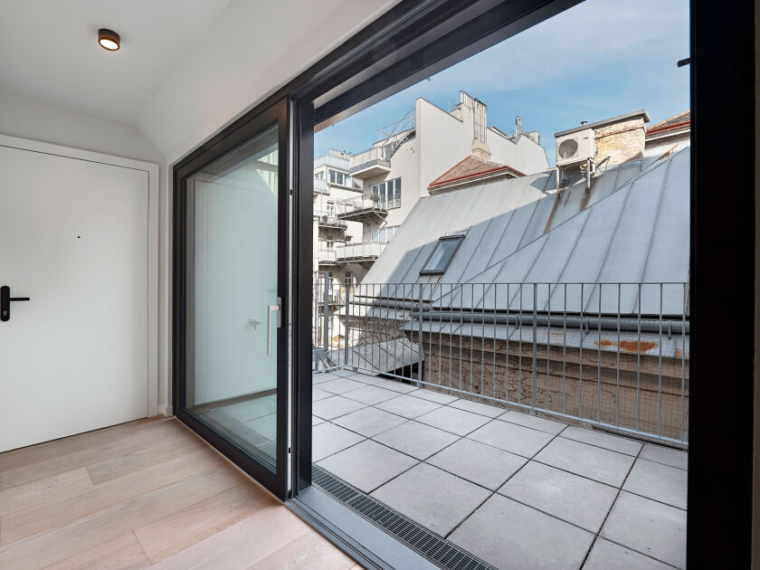 Terrasse auf Wohnebene