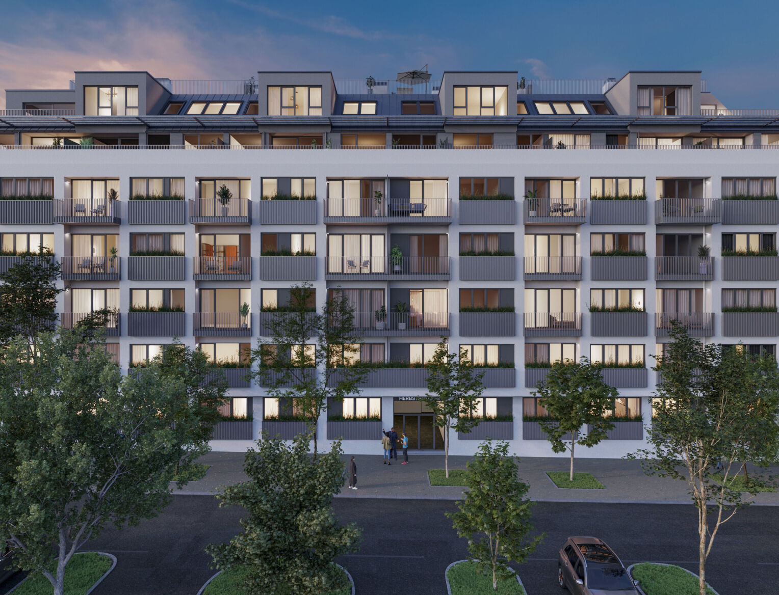 4K Herbststraße cam03 evening