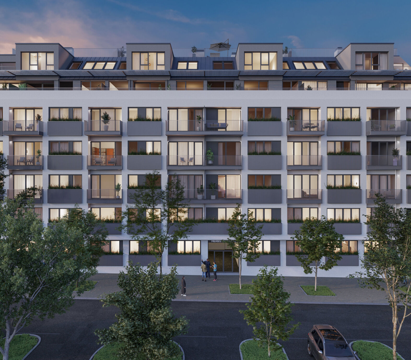 4K Herbststraße cam03 evening