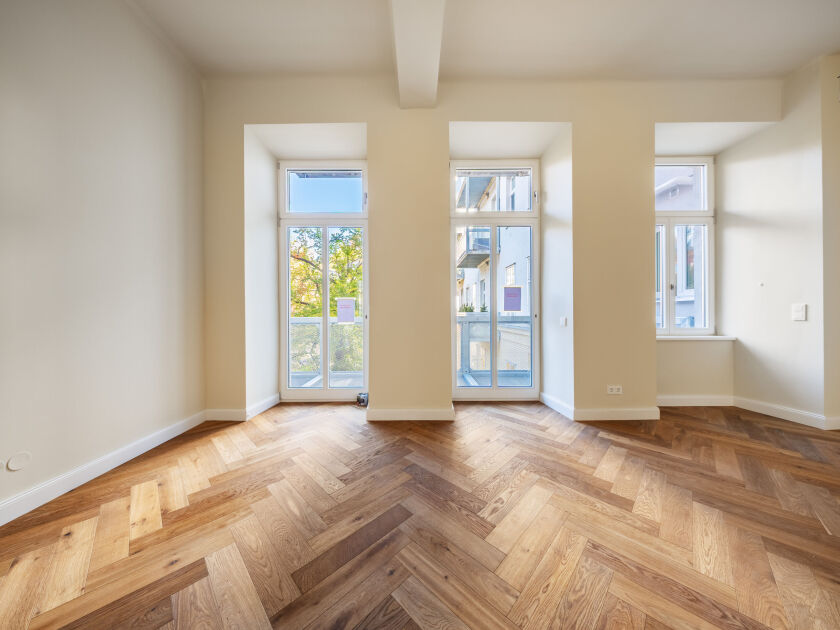 Wohnküche mit Balkon