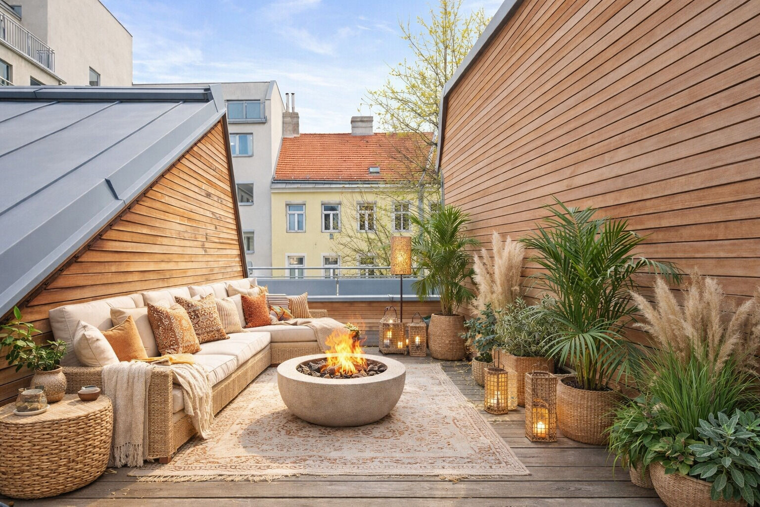 Terrasse mit KI-Gestaltungsvorschlag