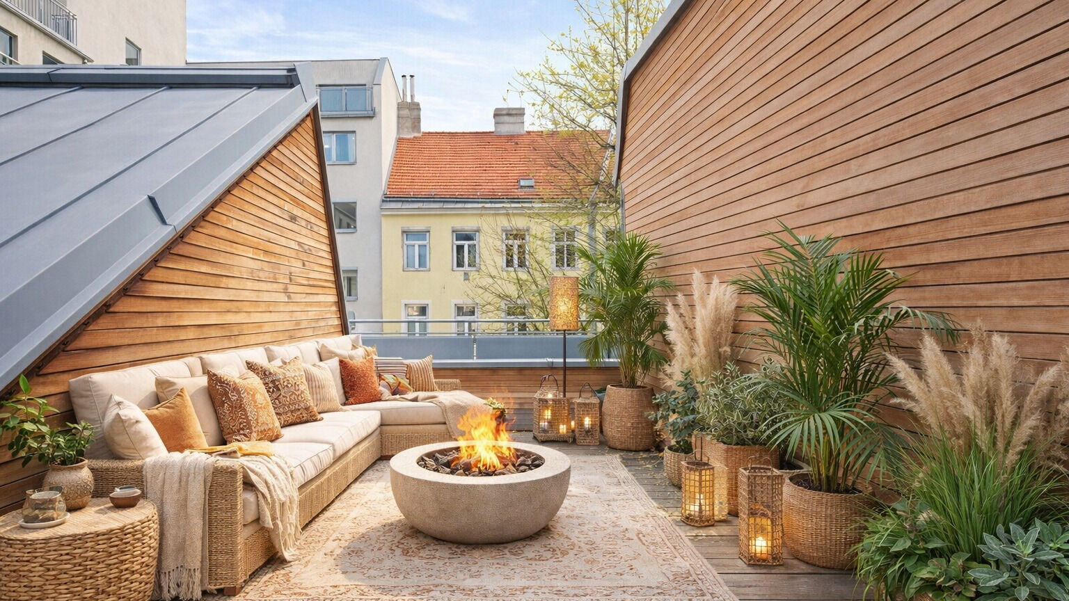 Terrasse mit KI-Gestaltungsvorschlag