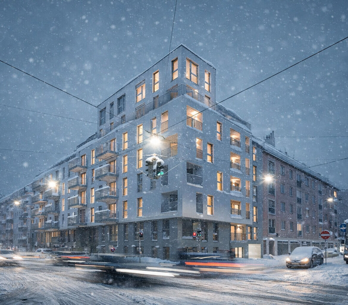 Arndtstraße 50 Außenansicht Winter