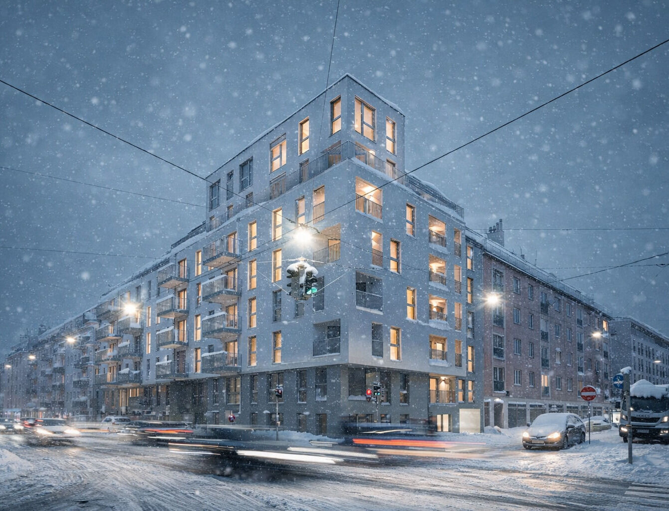 Arndtstraße 50 Außenansicht Winter