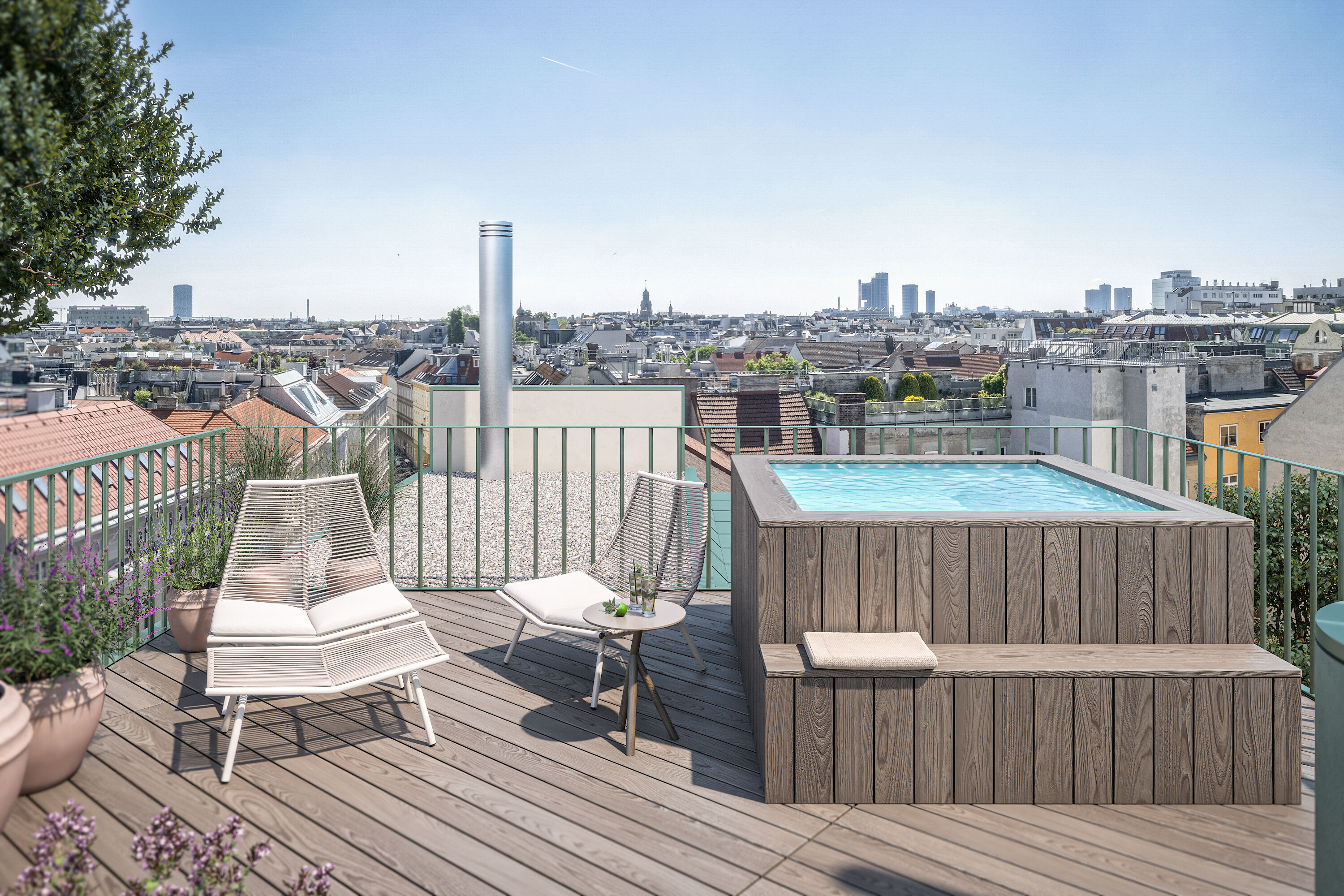 Dachterrasse | Whirlpool