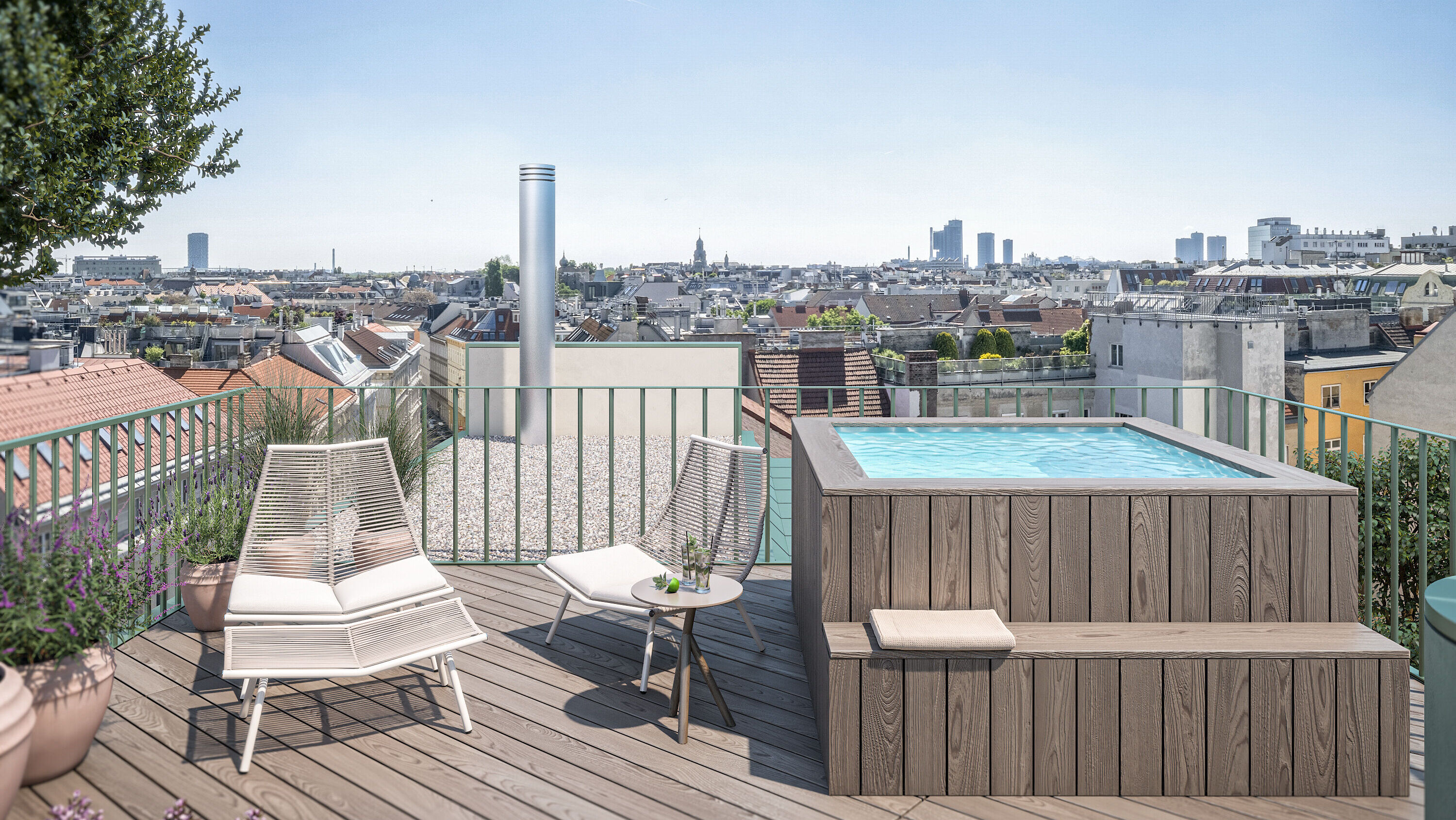 Dachterrasse | Whirlpool