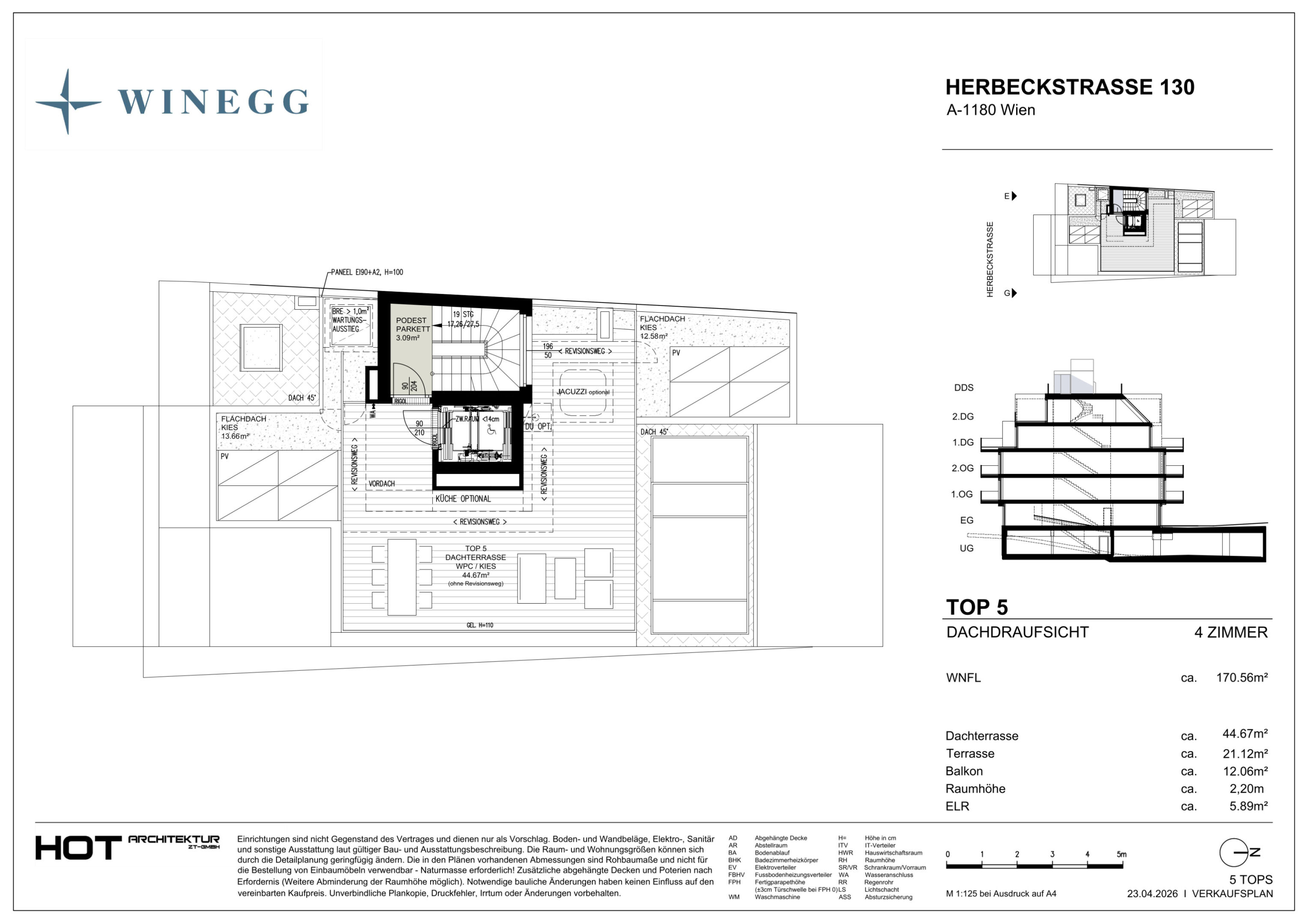 Verkaufsplan Herbeckstraße Top 5 2