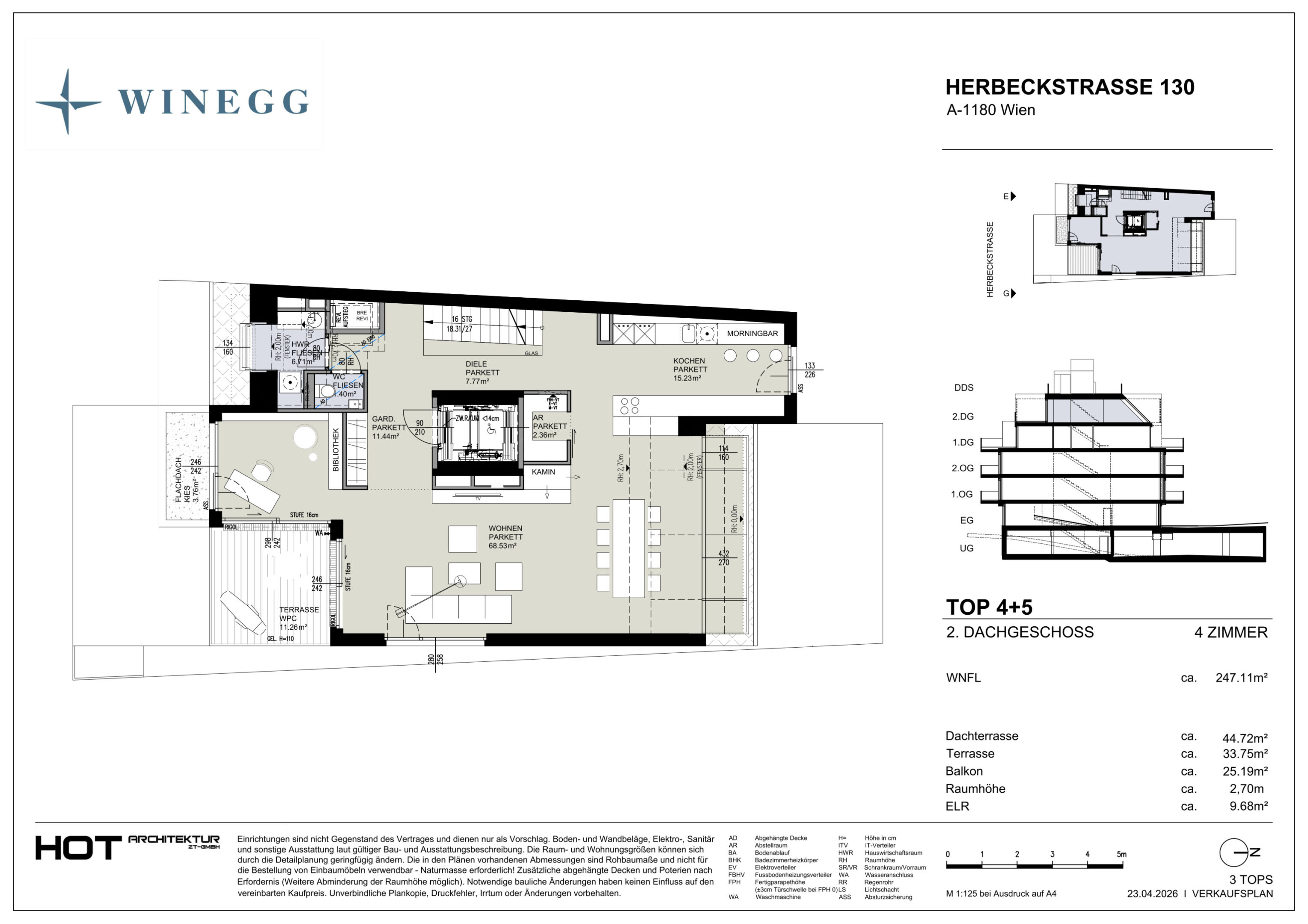 Verkaufsplan Herbeckstraße Top 4+5 1