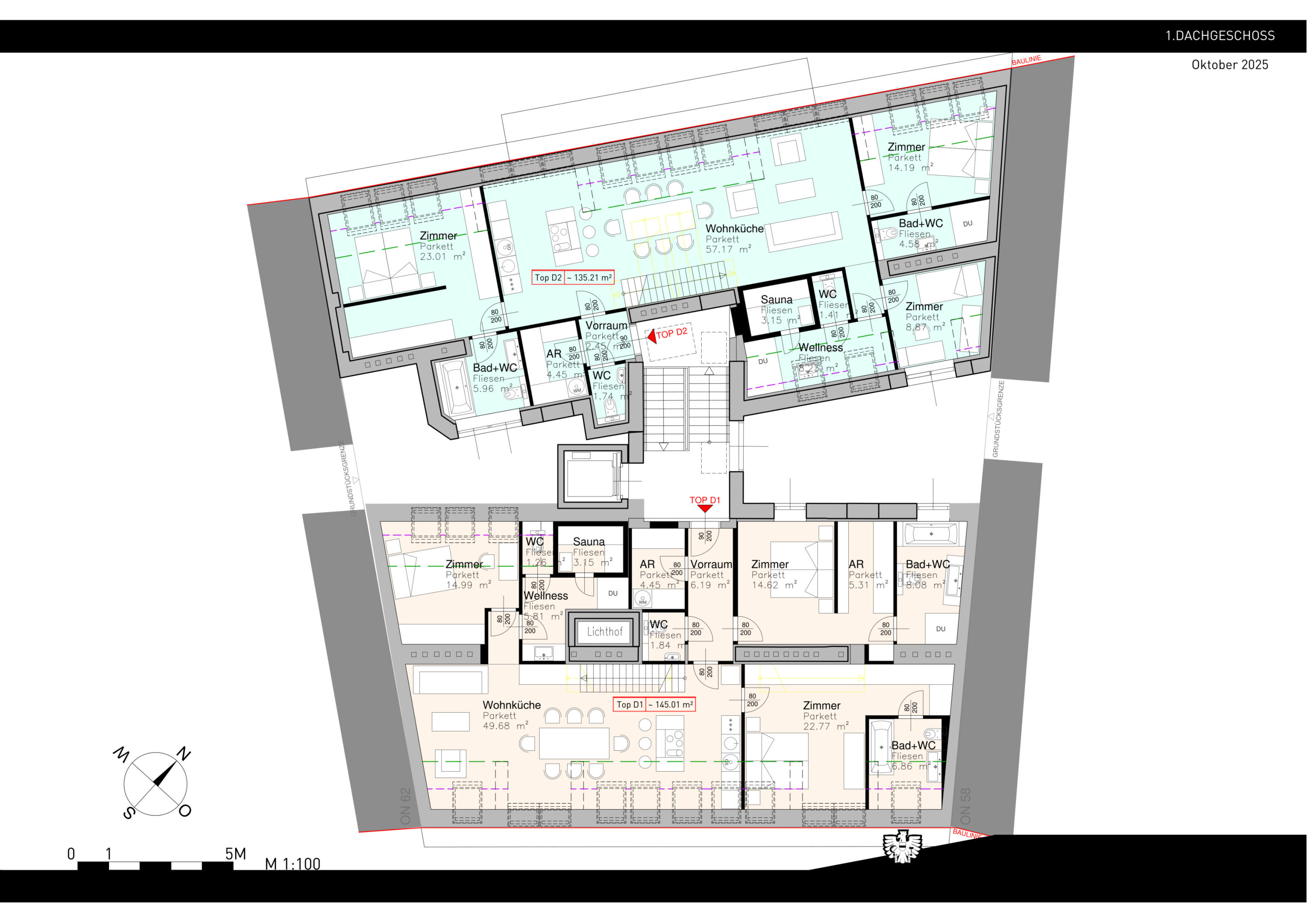 SCHÖNBRUNNER60 Entwurfsplanung Neu DG 0