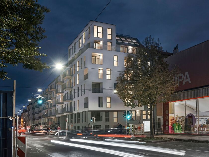 WINEGG-Arndtstraße 50-Fassade Nacht 2