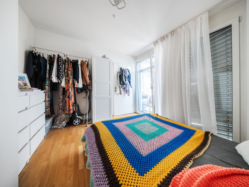 Schlafzimmer mit Balkon