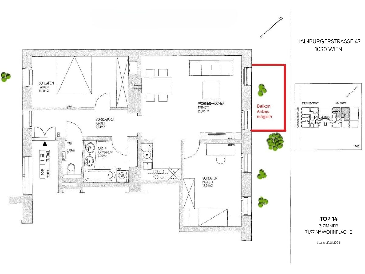 Plan Hainburgerstrasse47 Top14