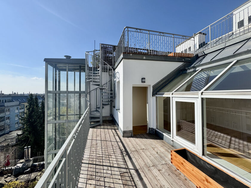 Terrasse auf Wohnebene