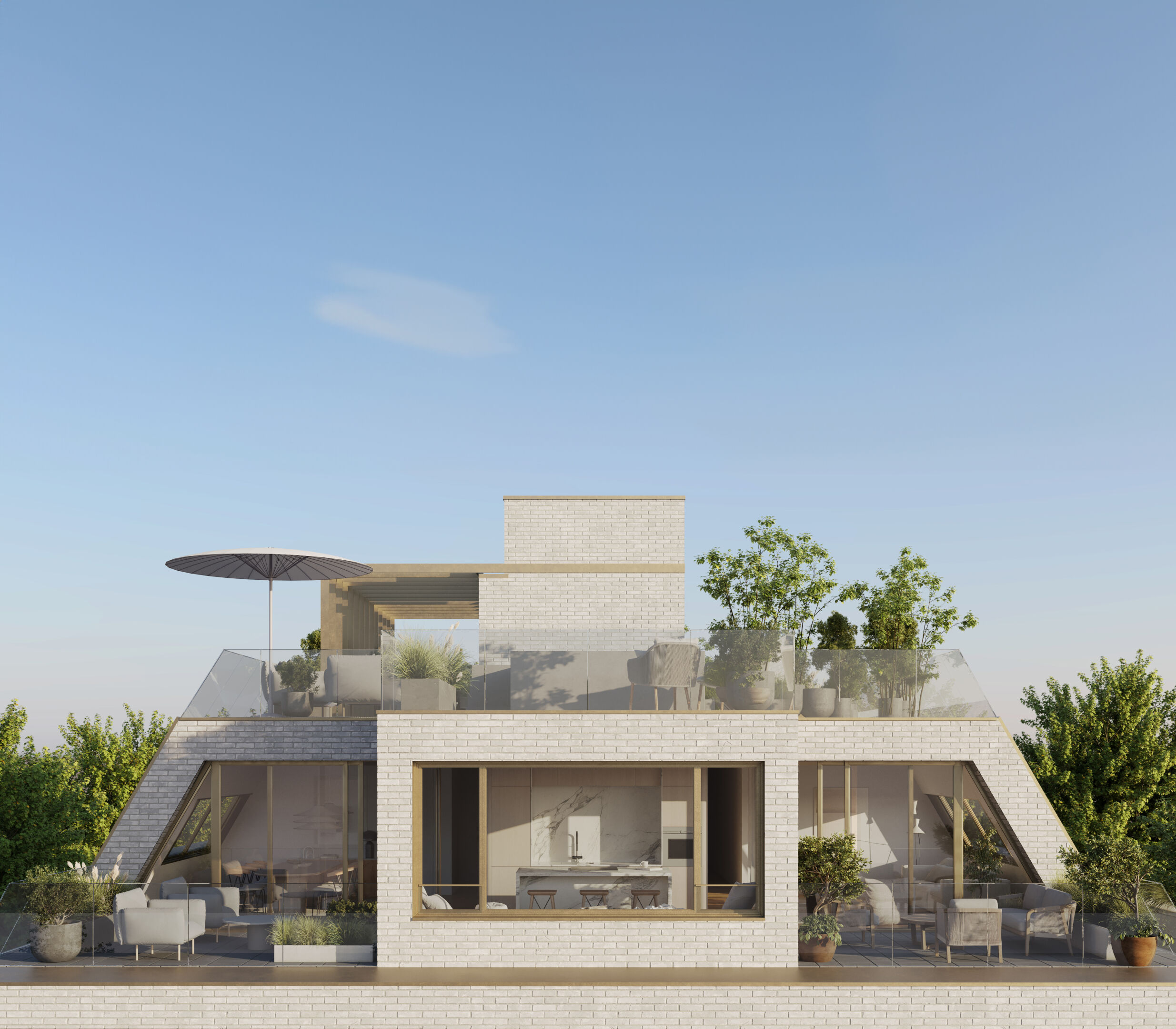 Dachterrassenansicht