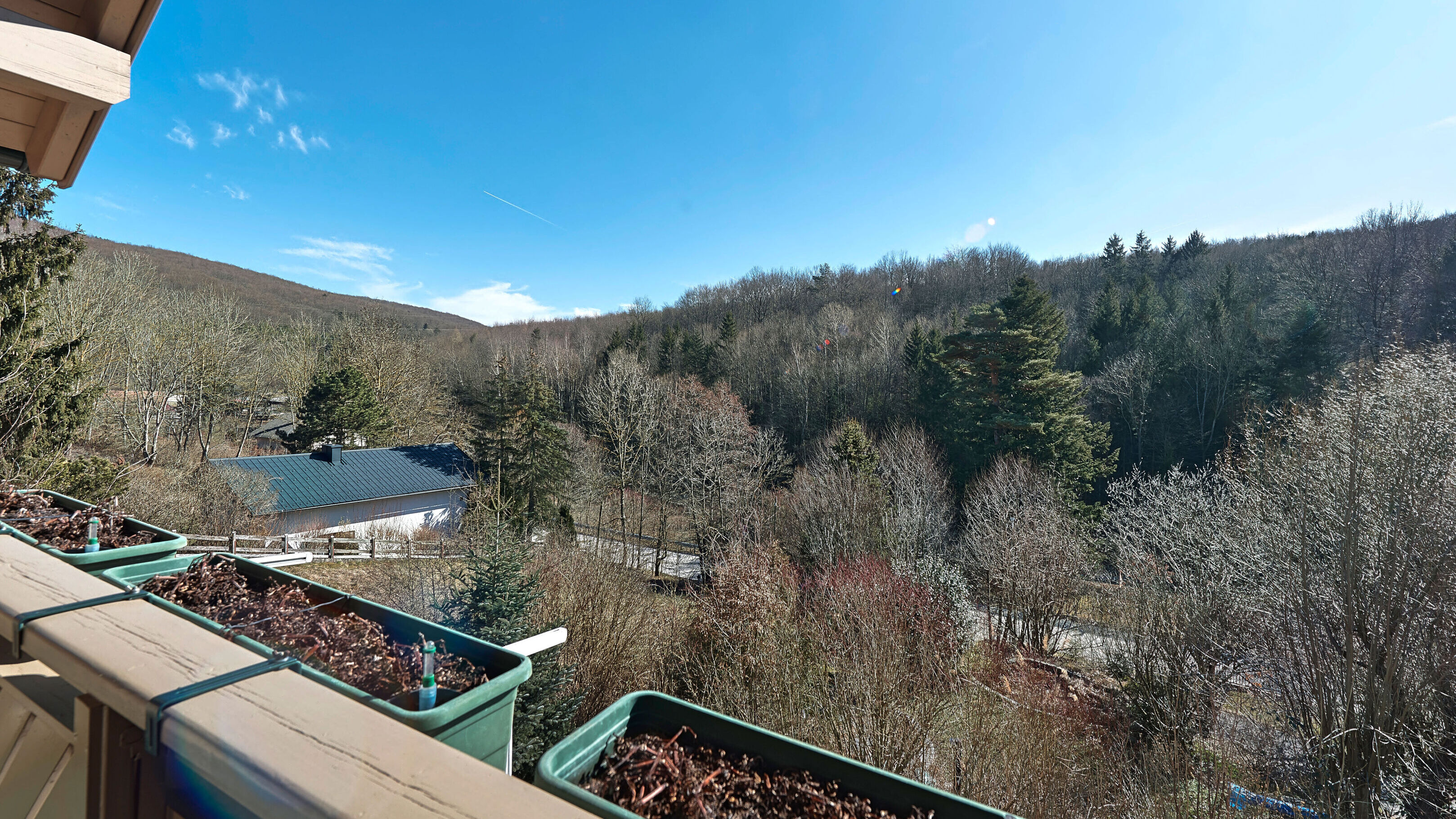 Blick vom Balkon