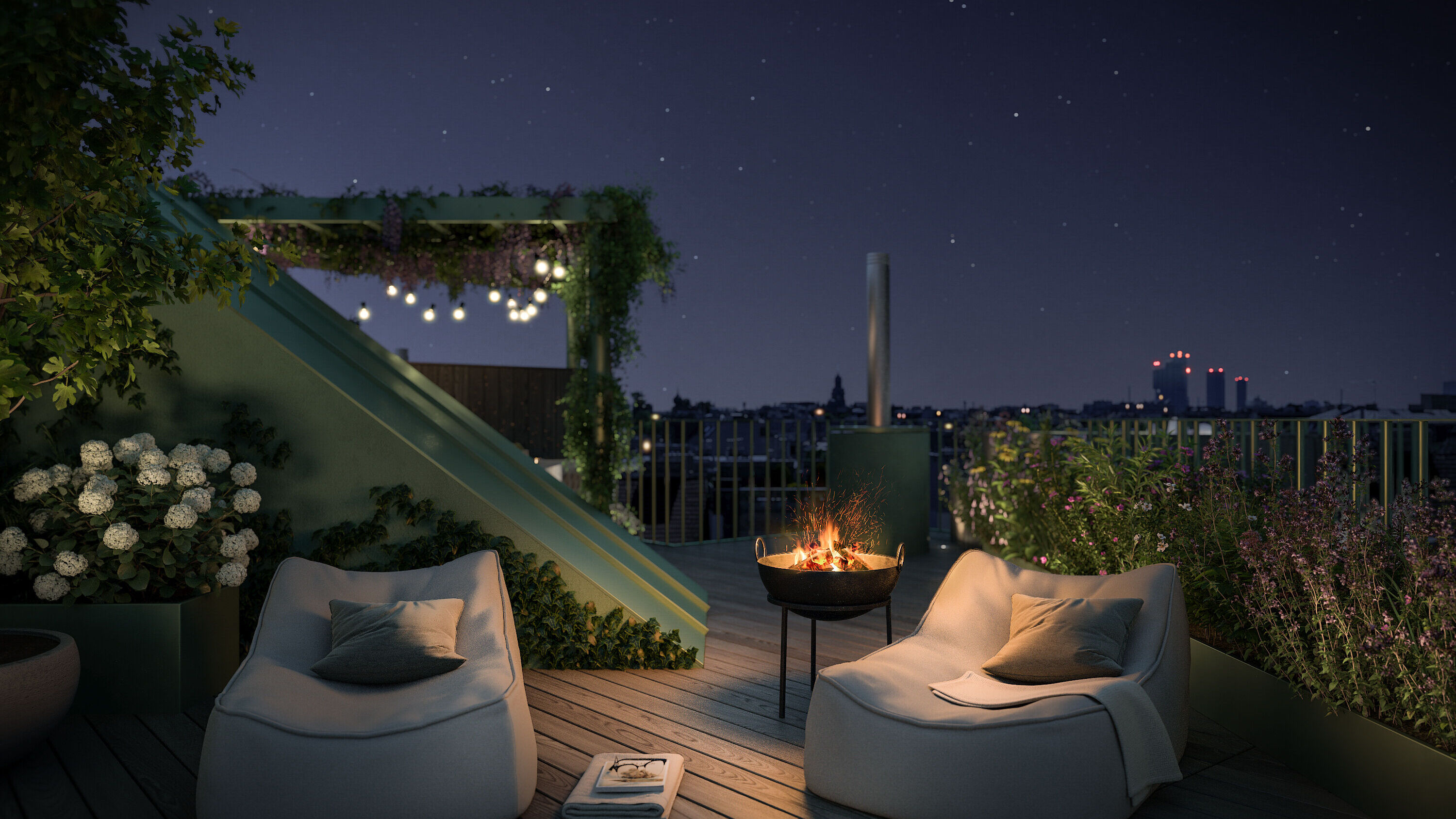 Dachterrasse | Nacht
