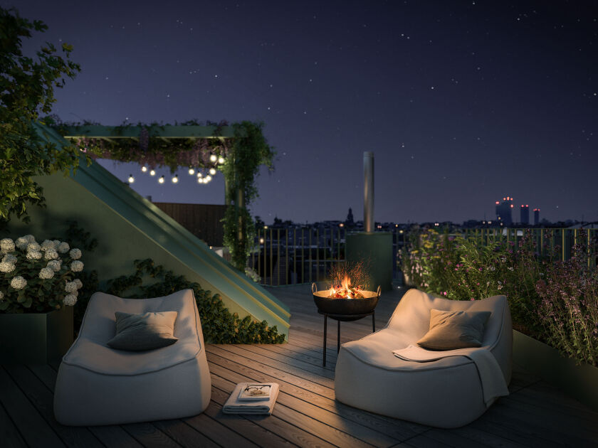 Dachterrasse | Nacht