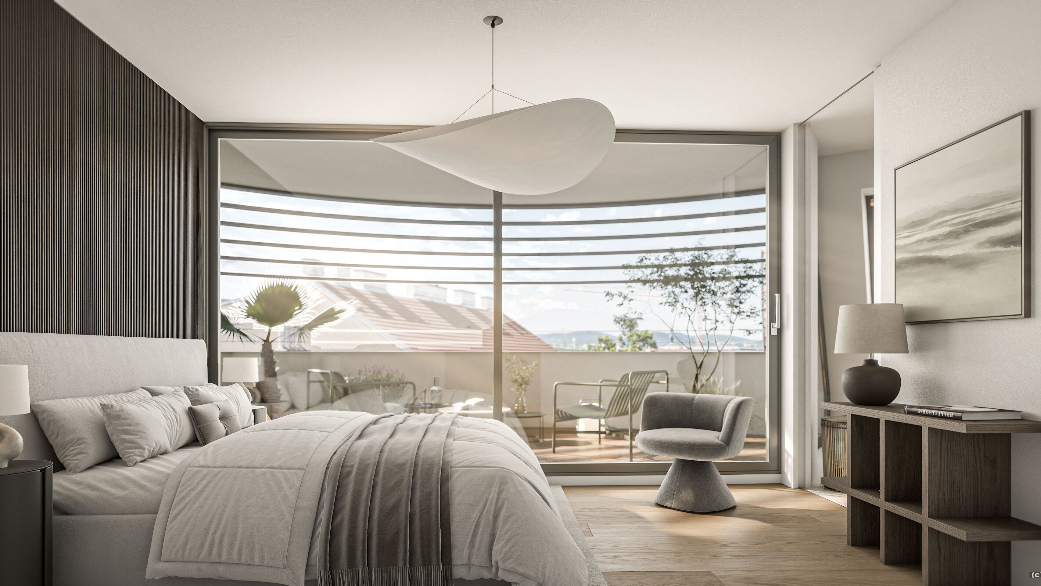 Loggia strassenseitig