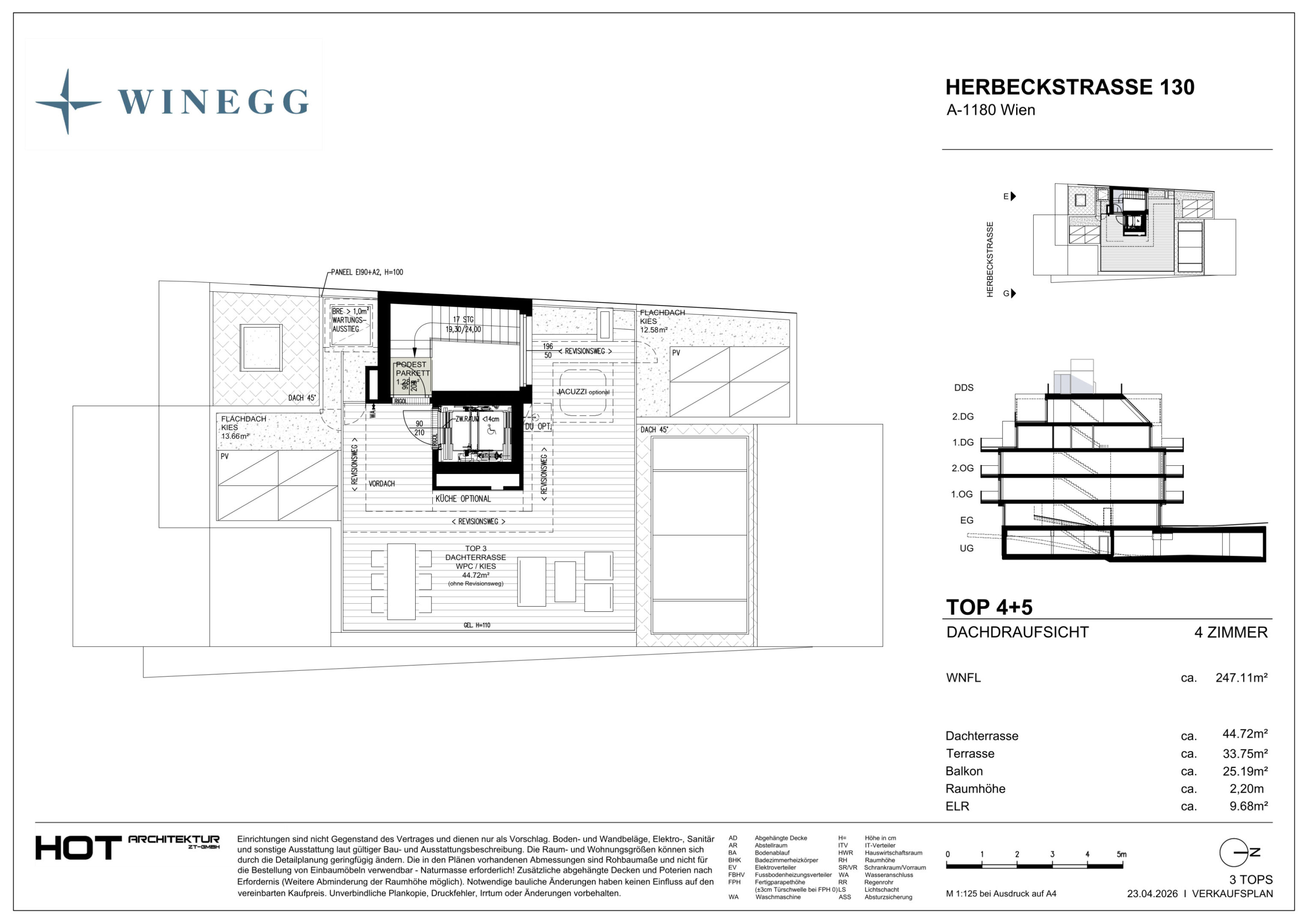 Verkaufsplan Herbeckstraße Top 4+5 2