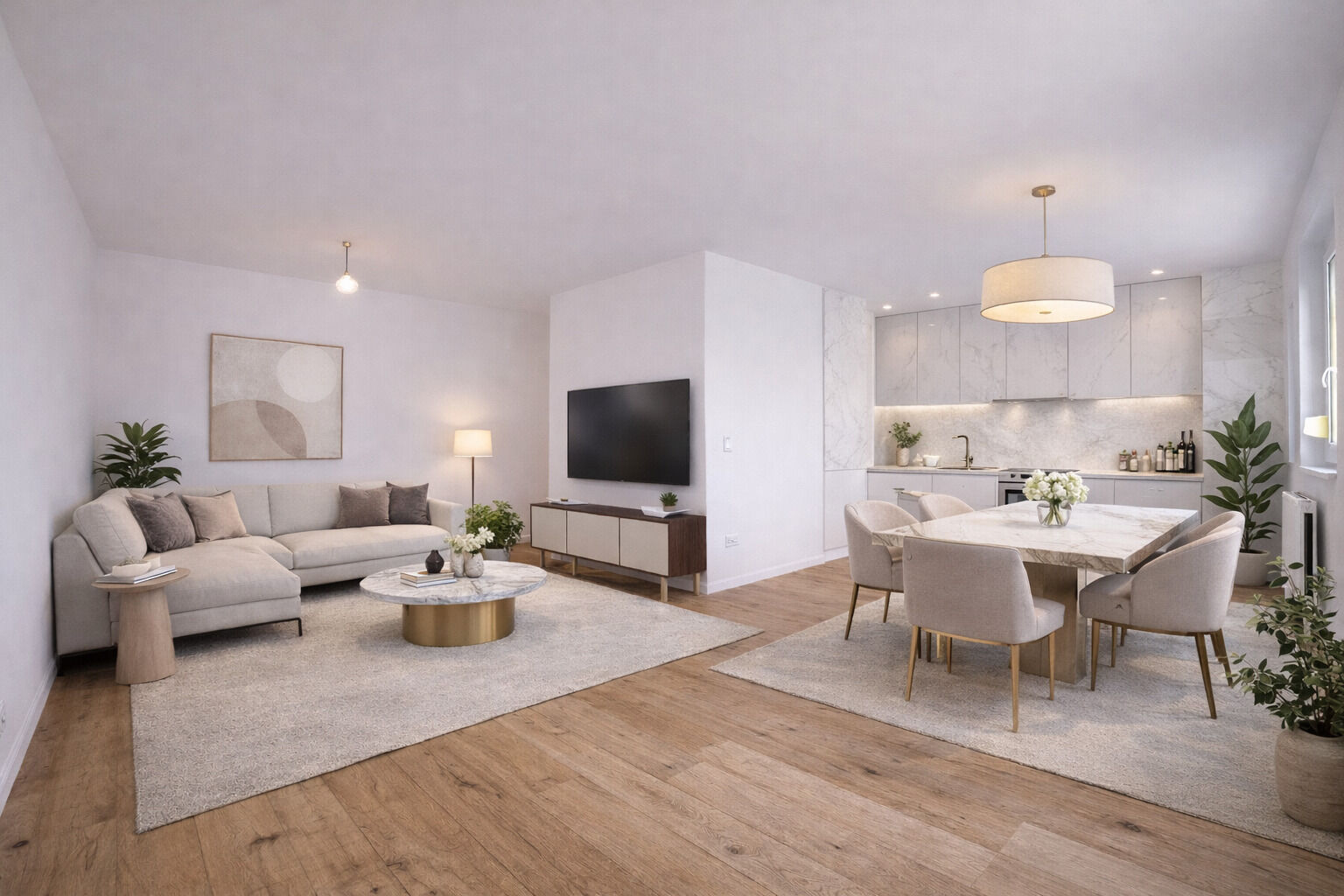 Einrichtungsbeispiel Wohnküche