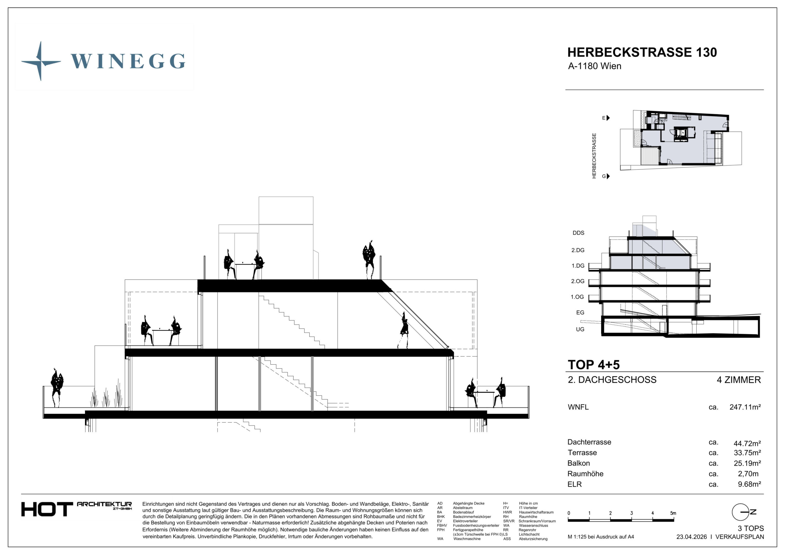 Verkaufsplan Herbeckstraße Top 4+5 3