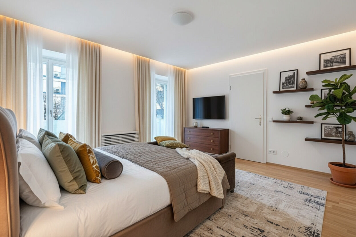 Master Bedroom | Designvorschlag V2 (KI-generiert)