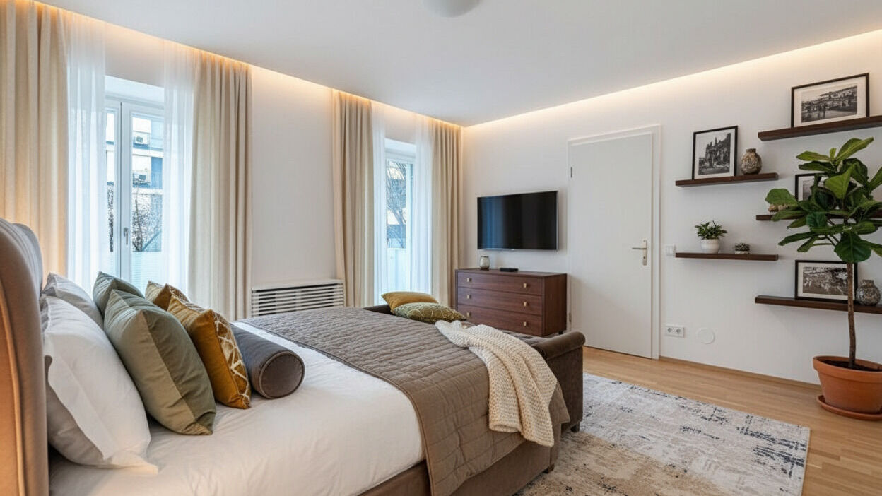 Master Bedroom | Designvorschlag V2 (KI-generiert)