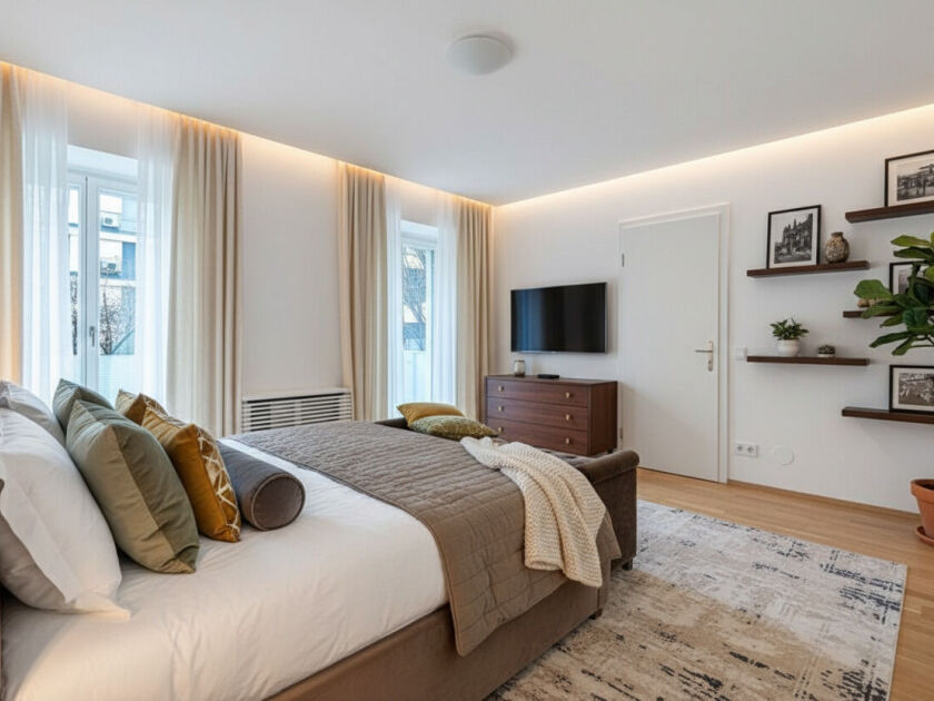 Master Bedroom | Designvorschlag V2 (KI-generiert)