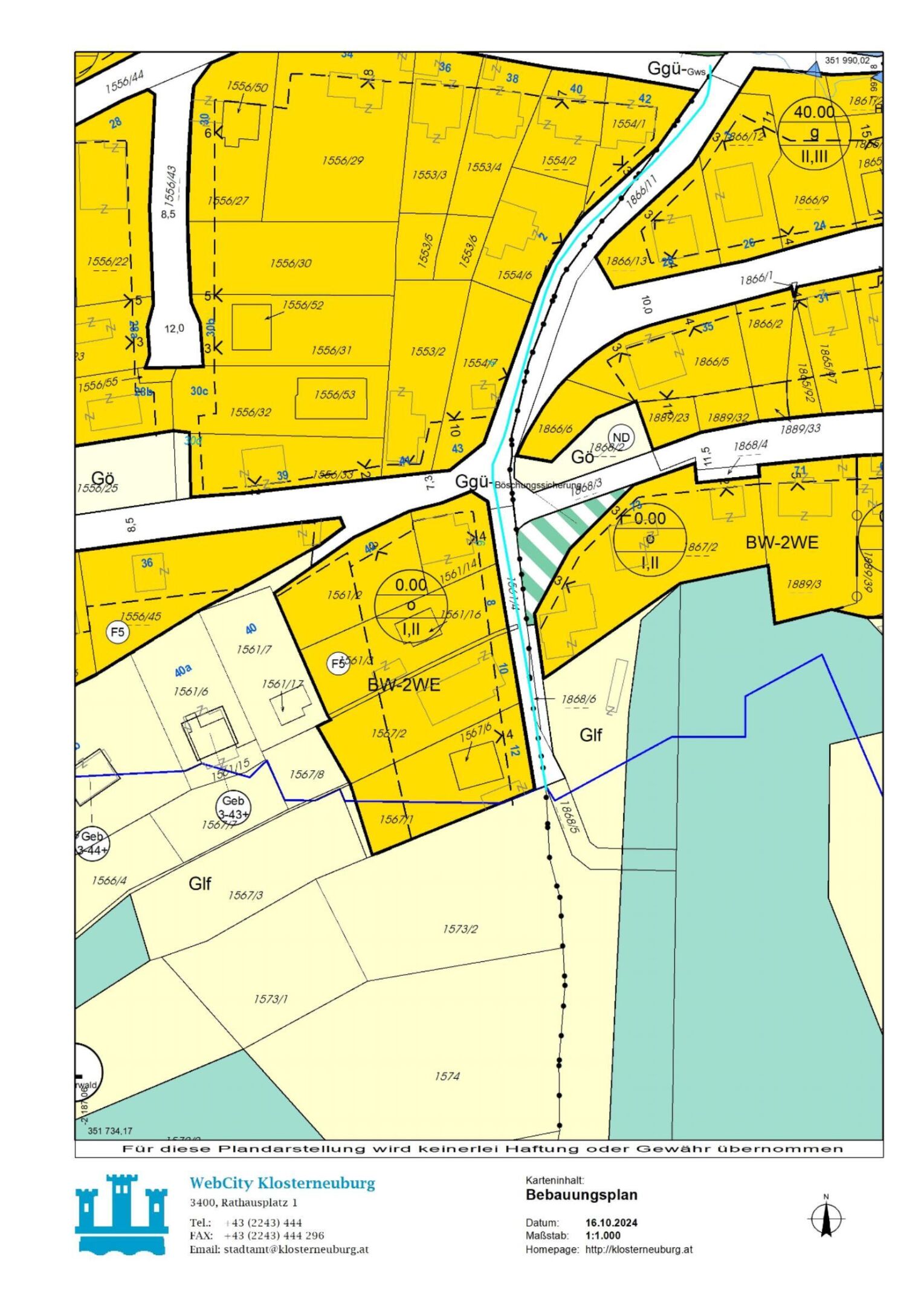 Schießstattgraben VertiGIS WebOffice Klosterneuburg Basiskarte Page 1