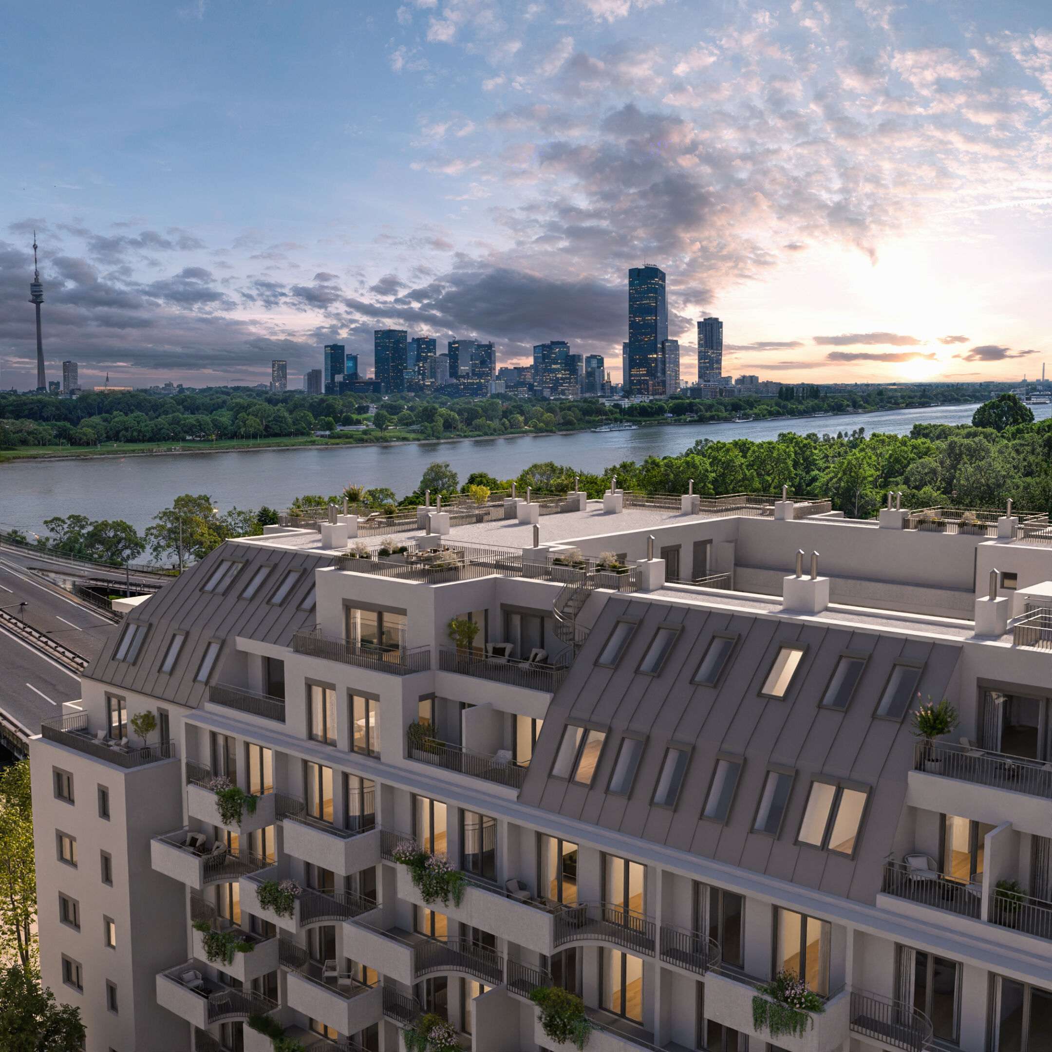 Traisengasse 20-22 | Fassade Donau