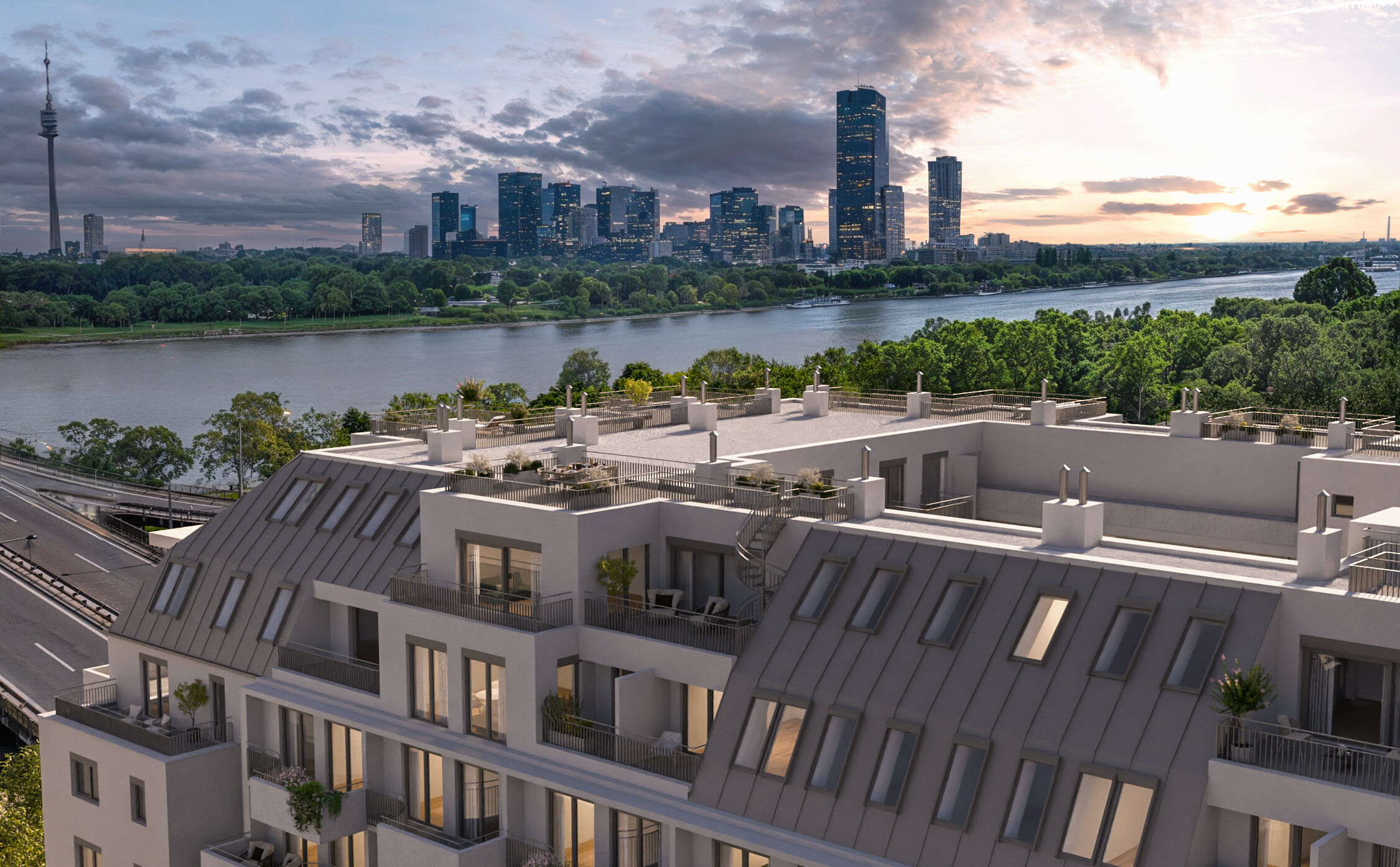 Traisengasse 20-22 | Fassade Donau
